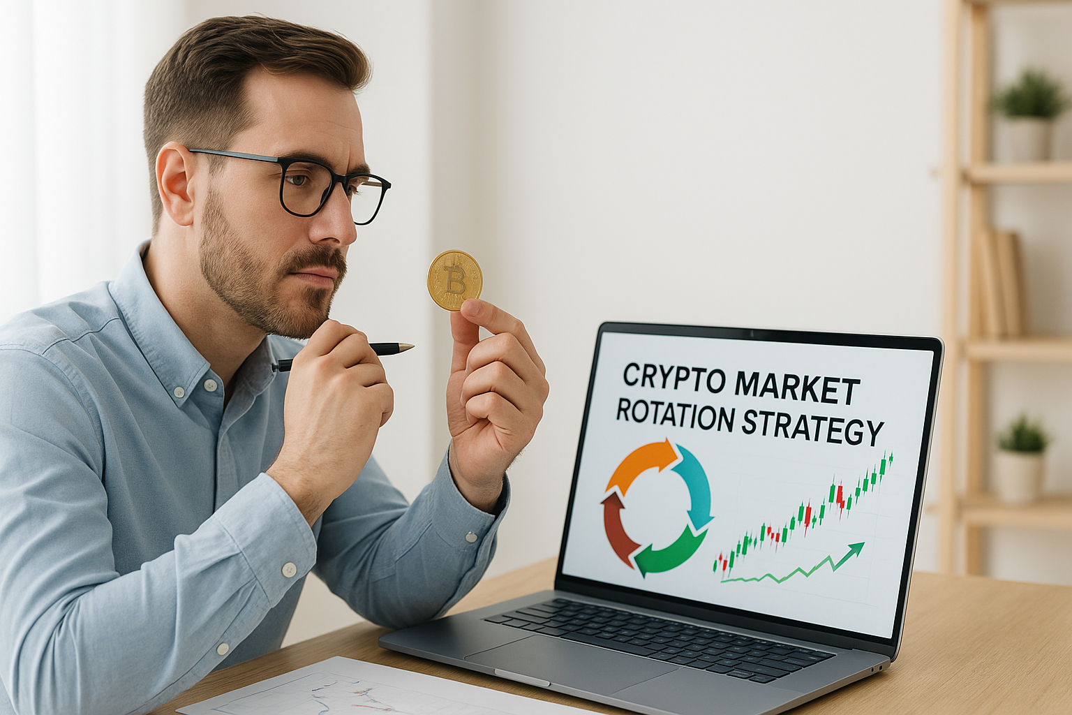 Chart illustrating phases of crypto market rotation strategy