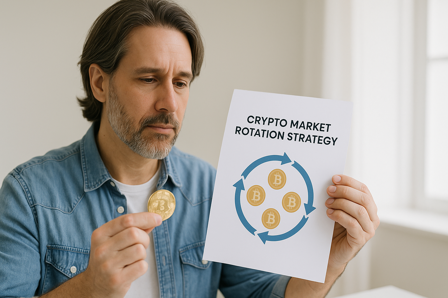 Illustration of market momentum indicators in crypto