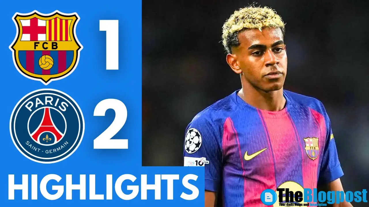 PSG Win 2-1 VS Barcelona UEFA Champions League
